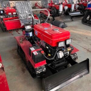 Crawler micro-tiller Hard land reclamation pastoral management rotary tiller Ride-on 35 horsepower four-wheel drive micro-tiller