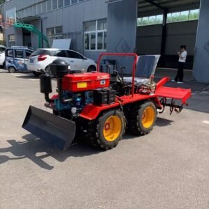 Wheeler micro-tiller Hard land reclamation pastoral management rotary tiller Ride-on 25 horsepower four-wheel drive micro-tiller