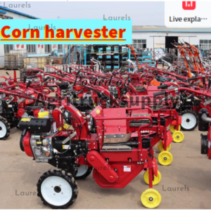 Small corn harvester, household diesel hand pusher, single row ridge New 192 diesel engine full set of electric start