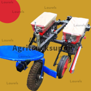 New enlarged hopper corn seeder, thickened corn soybean seeder, (double-row ordinary Hand-held planter (double row with tailstock) With seat