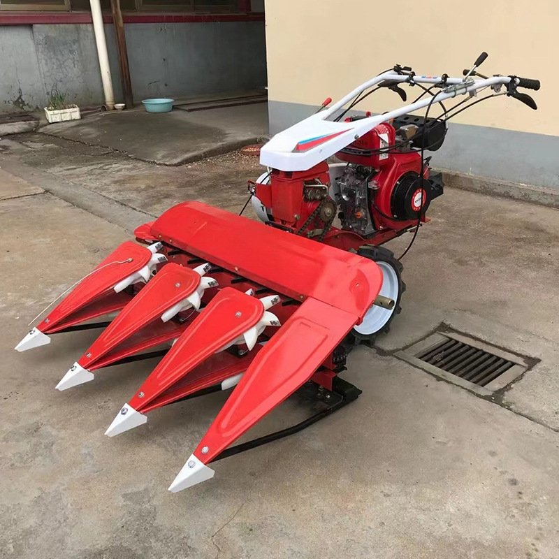 Diesel agricultural small harvesting Hand-pushed farmland rice cutter - Image 3