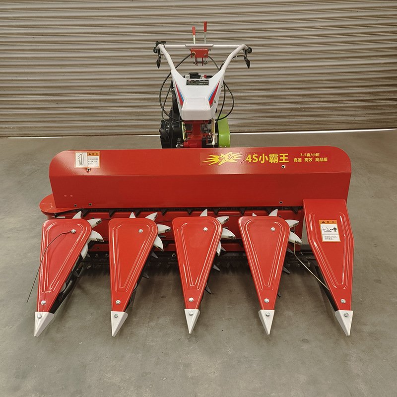 Diesel agricultural small harvesting Hand-pushed farmland rice cutter - Image 2