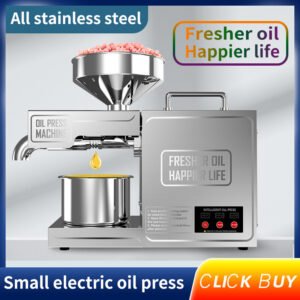 B03 Household Oil Press, Small Stainless Steel Kitchen American Standard 110V