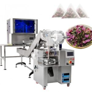 Triangle Tea Bag Packing Machine With Hand Filling Conveyor